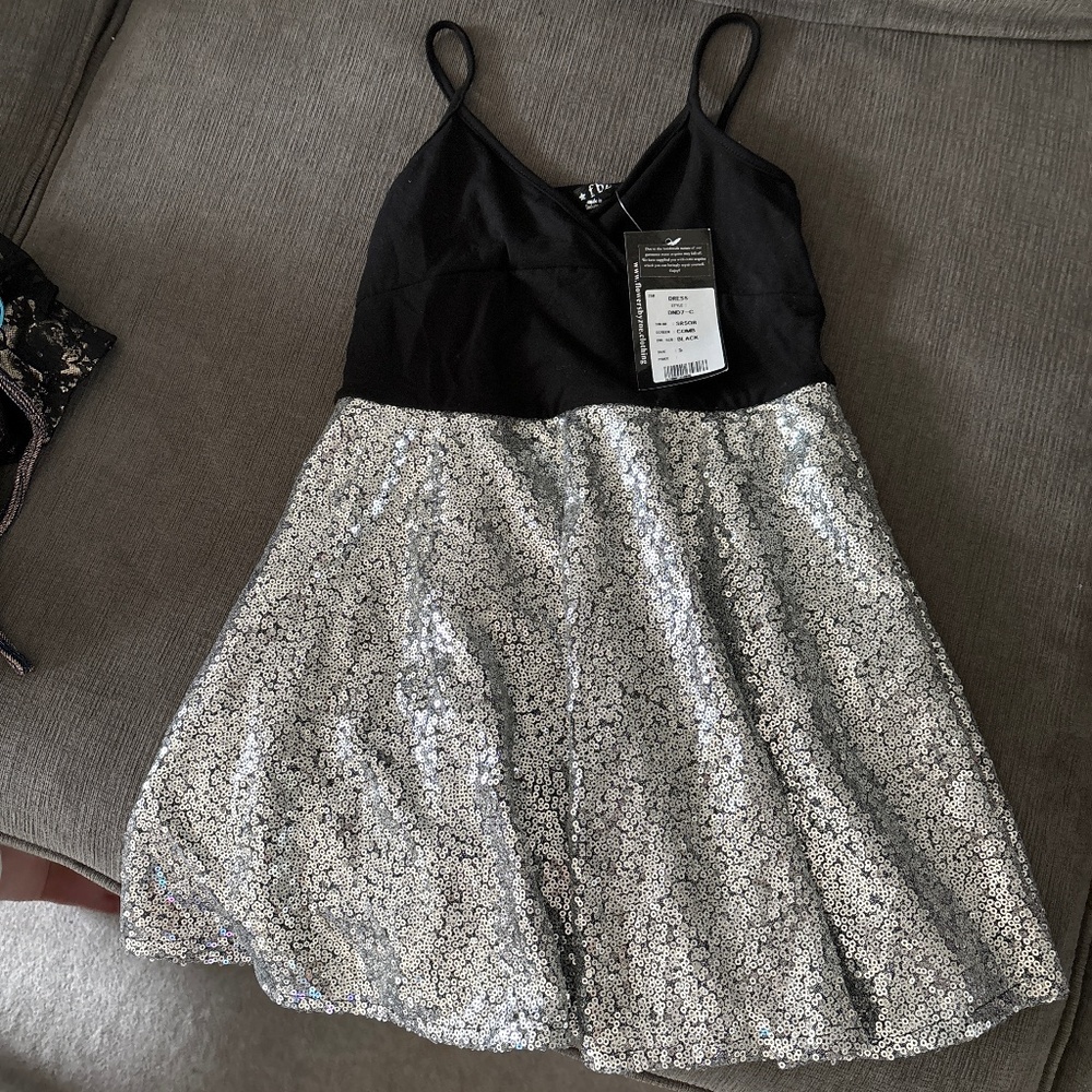 Flower by Zoe girls sequence dress *small